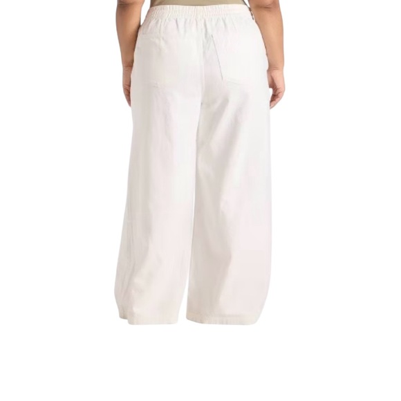 Universal Thread Women's Wide-Leg Pants in White With Drawstring Size XL - Picture 3 of 7